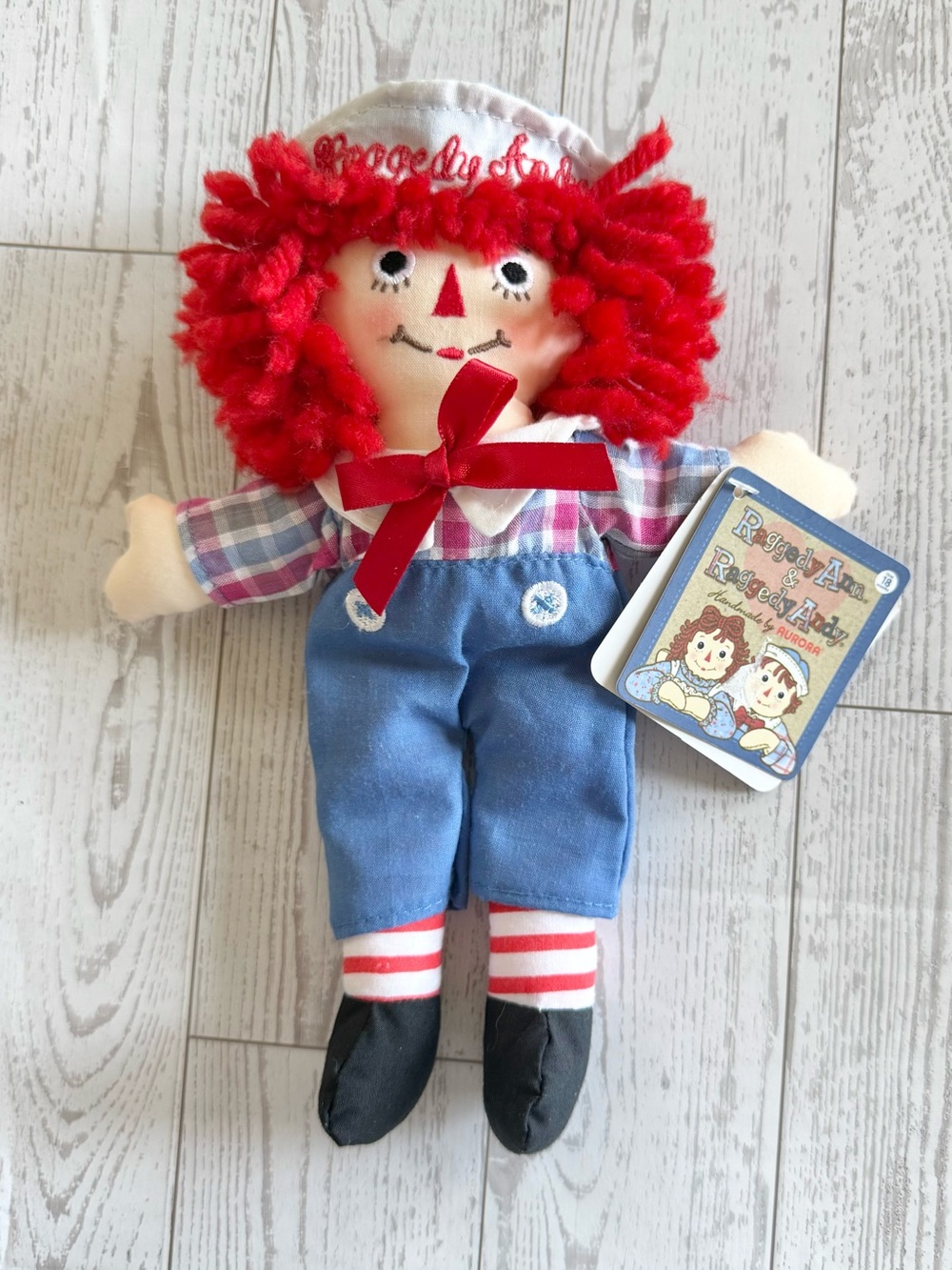 Raggedy Ann Cloth Plush Doll Vintage Style From Handmade by Aurora NWT